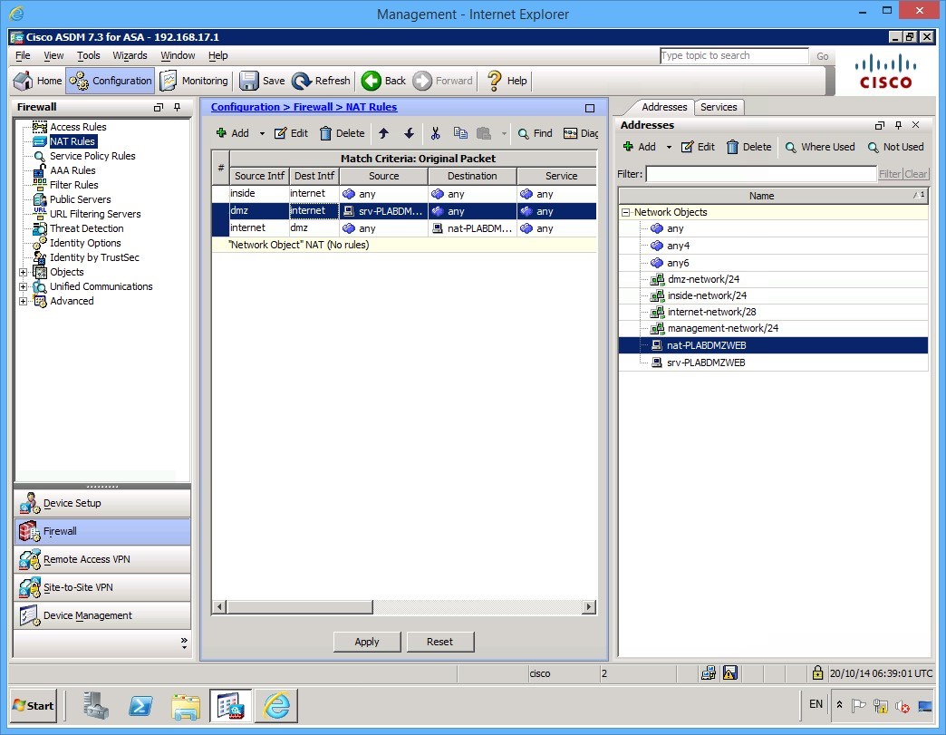 Figure 2.12 Cisco ASDM